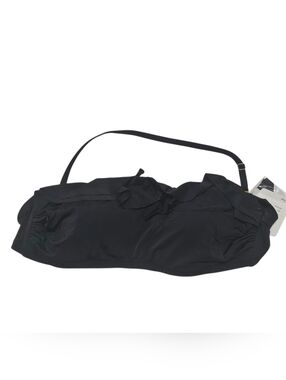 GTX by Gottex Bandeau Bikini Top NWT Size 14 Cup Size B Black Halter Style